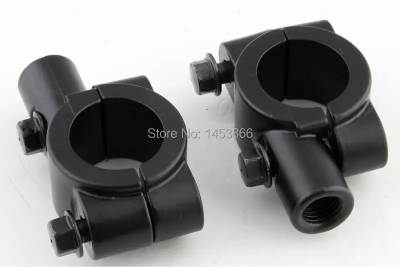 2 x 8mm Mirror Mount Holders Adapter For Motorcycle 7/8