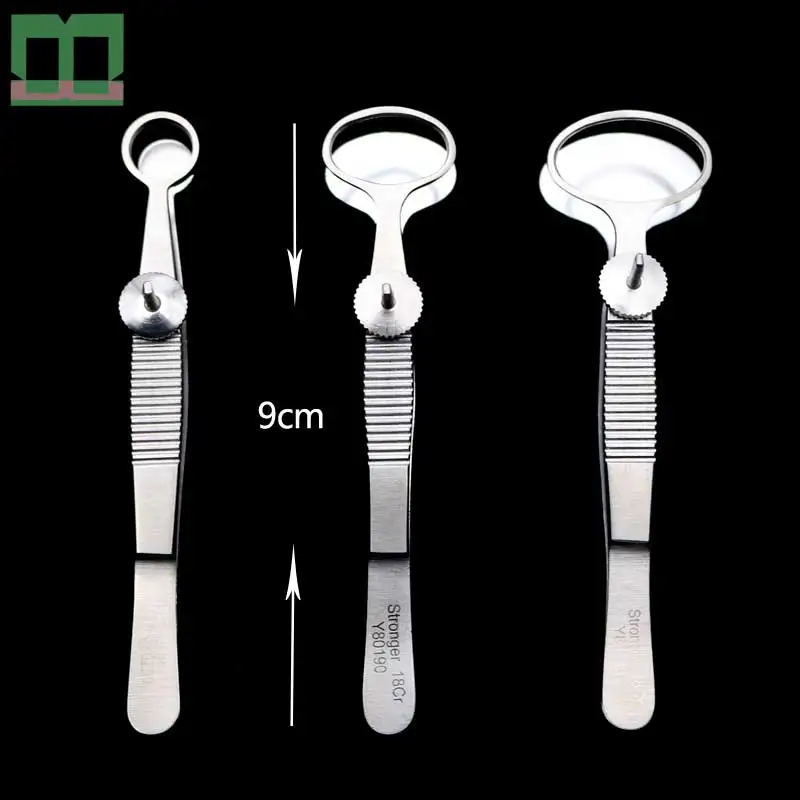 Halazion forceps stainless steel Eye surgery double eyelid tool Meibomian gland granuloma clamp Turn over the clip