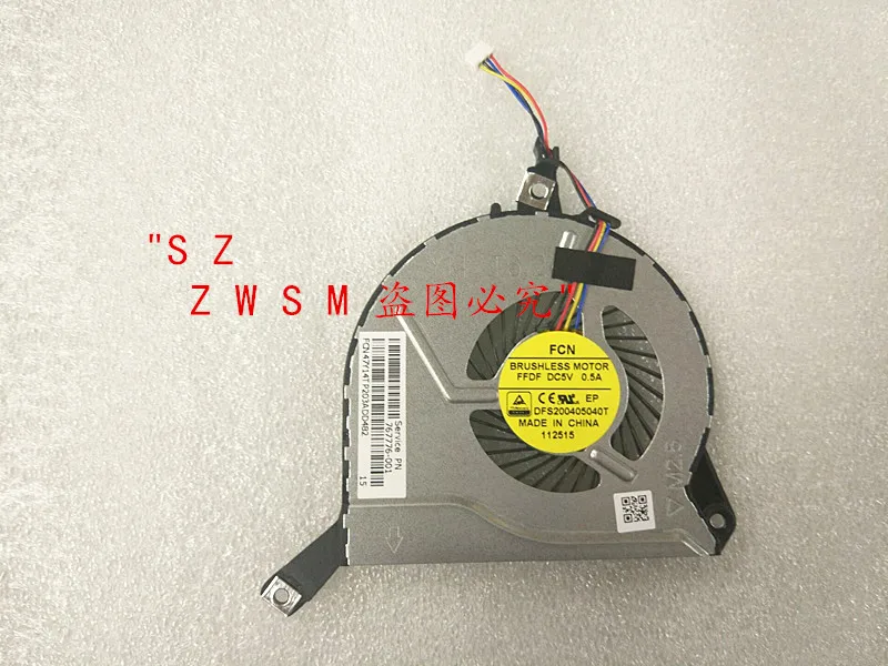 

New DFS200405040T 767776-001 767712-001 47Y14TP203A For HP 14-P 15-P 16-P 17-P 14-V 15-V 16-V 17-V CPU Cooler fan