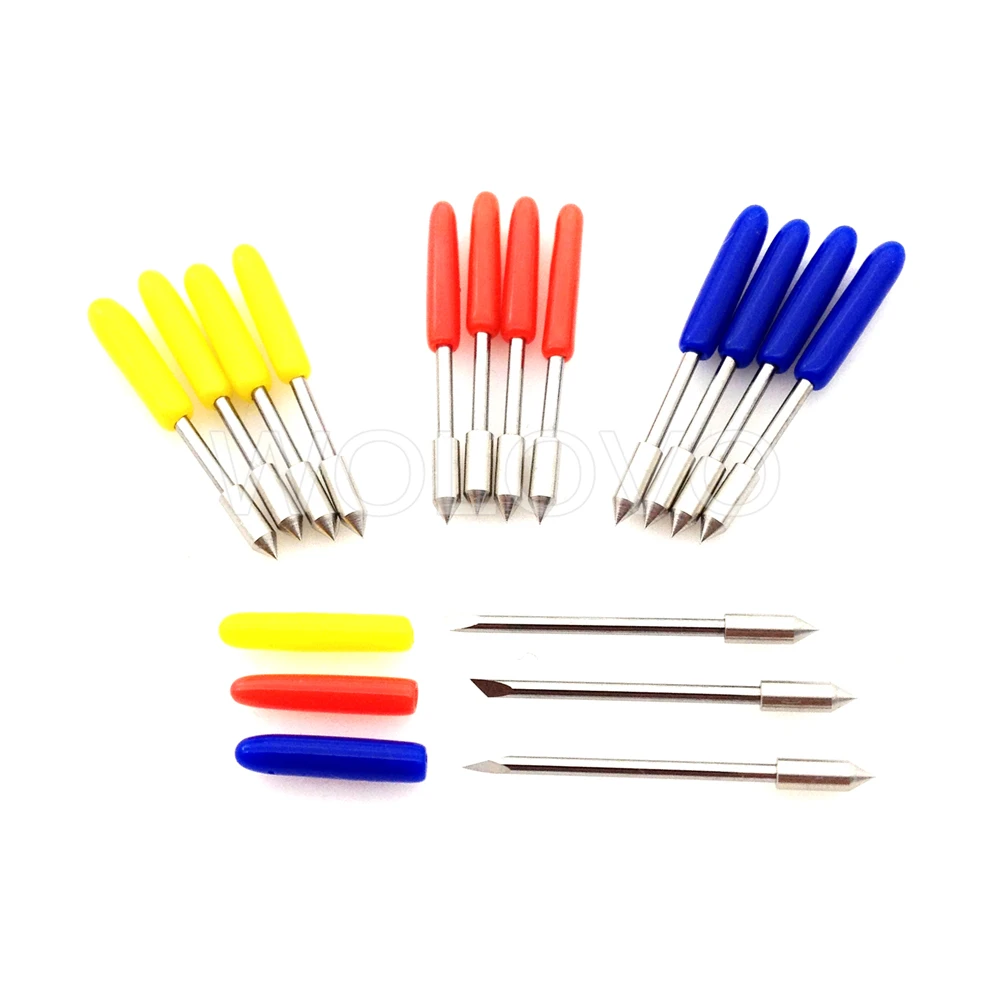 15pcs CB09 Graphtec Blade for Cameo 3 Vinyl Plotter Cutter 30/45/60 Degree + Spring