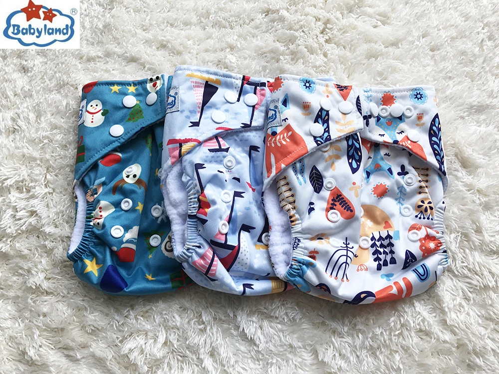 BABYLAND Microfleece Cloth Diapers My Choice Designs Reusable Washable Baby Nappy Pocket Diaper Covers Factory Price Nappy Shell