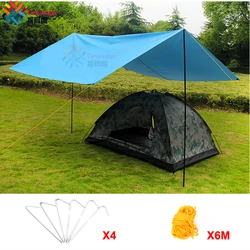 Tewango Multifunction Sun Shade Sail Outdoor Camping UV Block Waterproof Picnic Mat Canopy Awning Sun Shelter Oxford