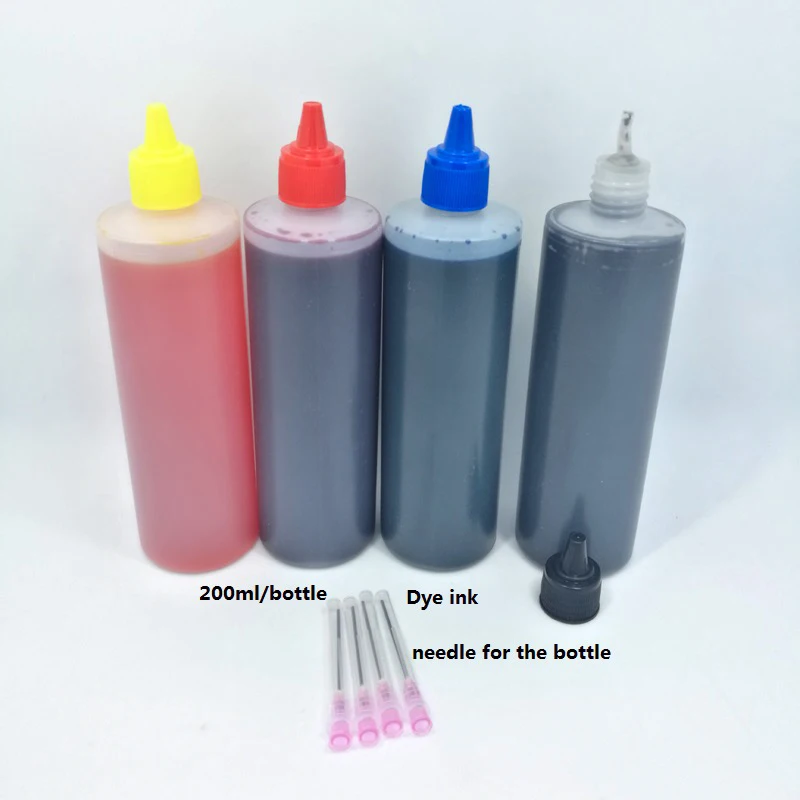 YOTAT 4*200ml/bottle universal Compatible Refill Dye Ink kit Replacement For HP/Canon/Brother/Epson/Lexmark Printer