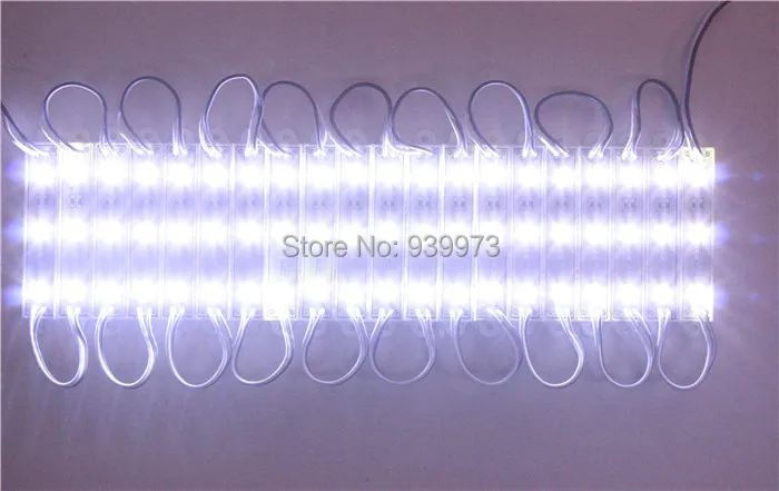 5630 LED impermeável módulo de luz módulo LED backlight branco ( 6000 K ) DC12V 1.5 W 3 levou 45lm / LED