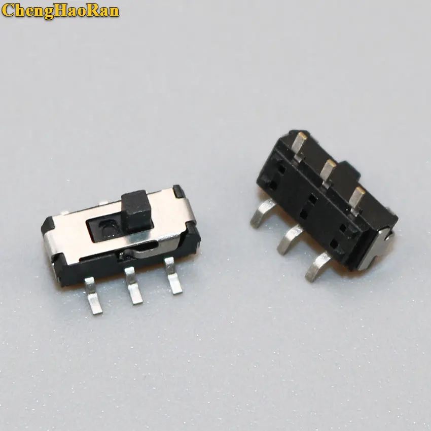 ChengHaoRan 1pcs 6 Pin Mini Switch On-OFF 2Position Micro Slide Toggle Switch Handle H=2MM SMD