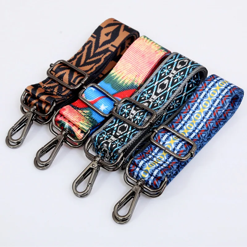 140 cm O Bag Handle Bag Strap For Women Removable DIY Shoulder Rainbow Handbag Accessories Cross Body Messenger Nylon Bag Straps