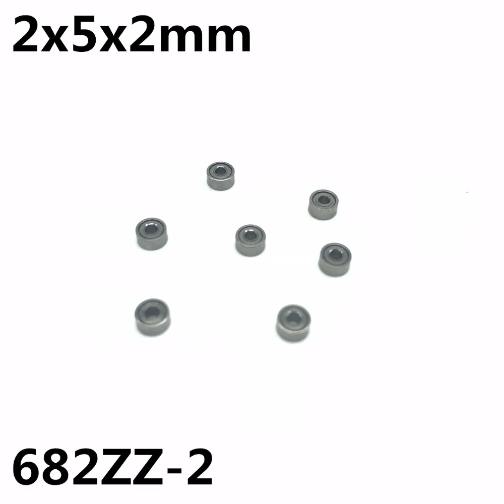 10Pcs 682ZZ-2 2x5x2 mm Deep groove ball bearing Miniature bearing High quality Model aircraft 682Z