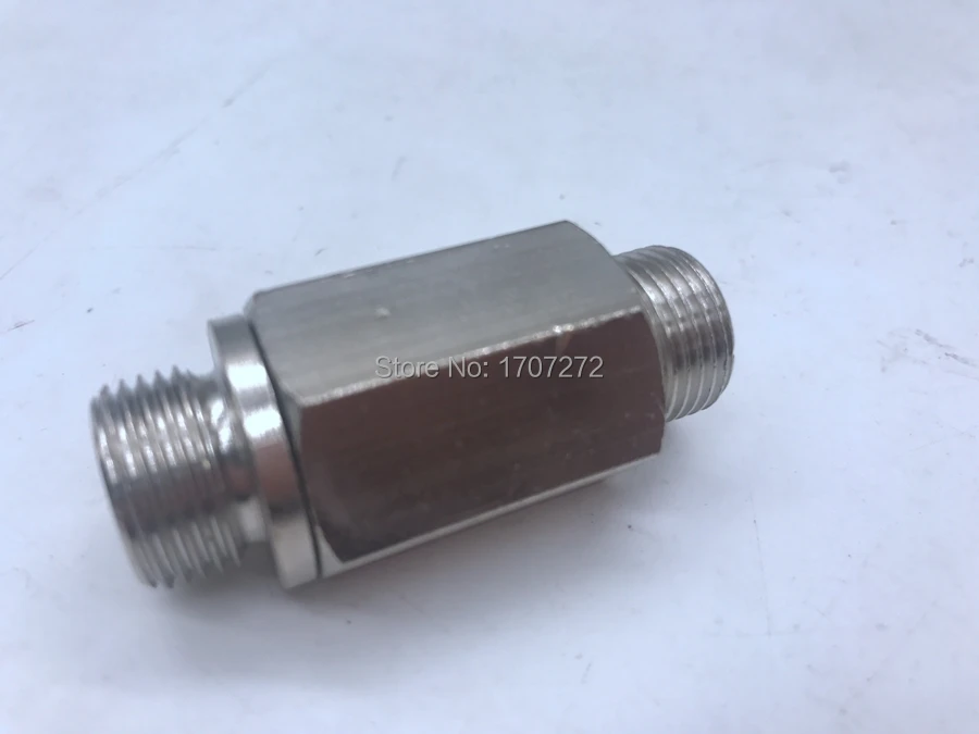 

free shipping Brass 3/8" Threaded BSPP male and male Full Port One Way Air Check Gas Oil Water Valve
