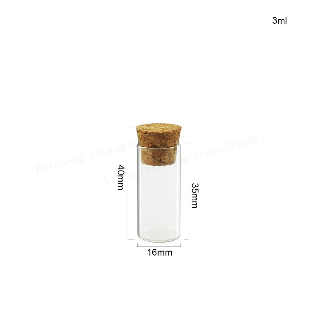 500X2.5 ML 3ML 4ML 5ML 6ML 13ML แก้วล้างหลอดทดสอบหลอด Cork stoppers ห้องปฏิบัติการโรงเรียนอุปกรณ์การศึกษา