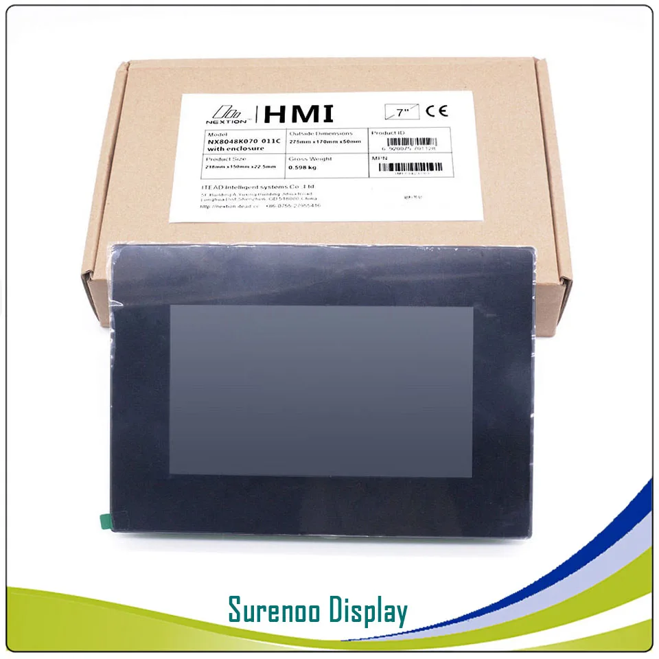 7.0 "Nextion Ditingkatkan HMI USART Seri UART TFT LCD Modul Tampilan Resistif Kapasitif Panel Sentuh dengan Kandang