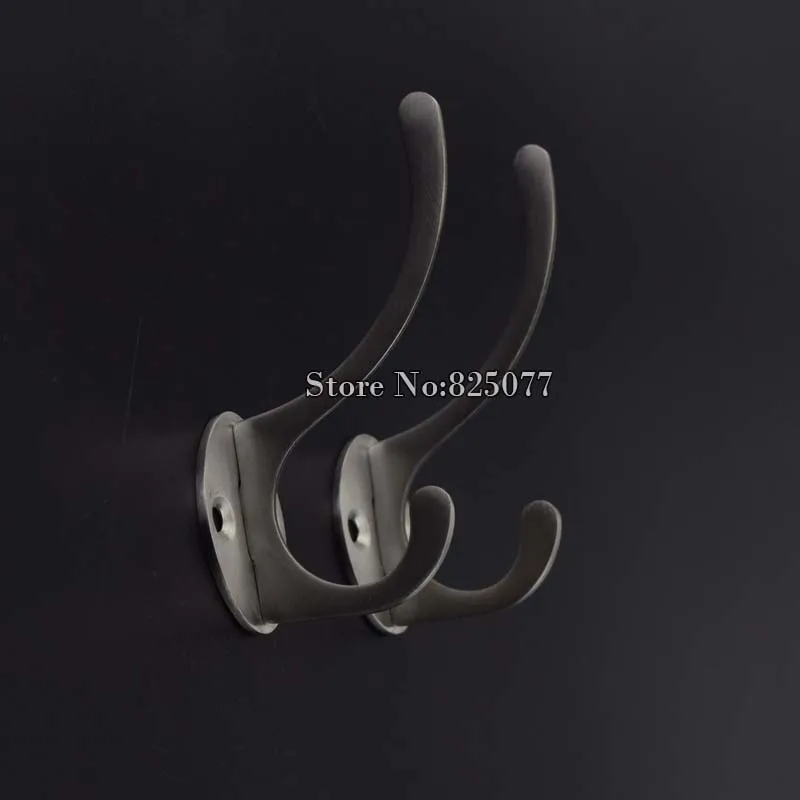 WholesaleStainless Steel Clothes Hangers Hooks Bathroom Accessories wall hook hotels hangers hooks 100pcs KF771