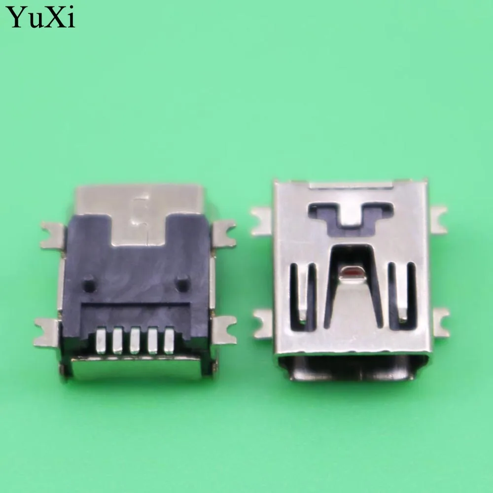 YuXi 10Pcs/lot Mini USB Type B SMD Female Socket V3 5-Pin 5 Pin Jack Connector Port for MP3 MP4 GPS