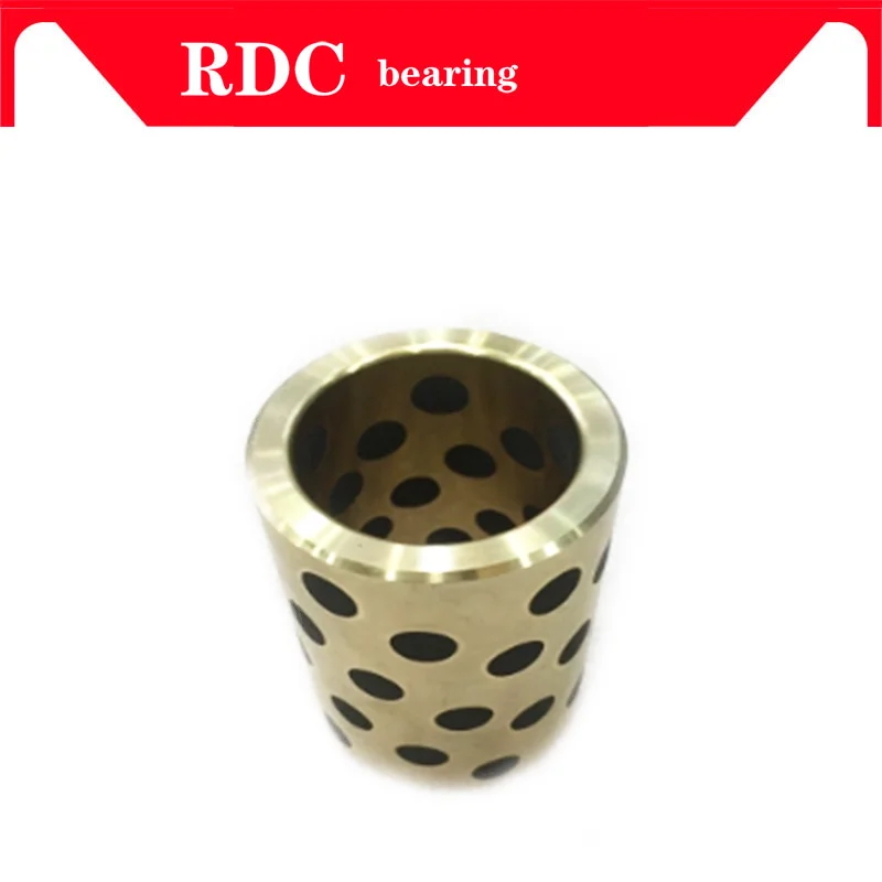 10PCS 10x19x55mm linear graphite copper set bearing copper bushing oil self-lubricating bearing JDB for shaft 10mm LM10LUU LM10L