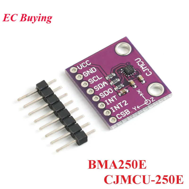 250E BMA250E Sensor Module Three-axis Low G Acceleration Sensor CJMCU-250E Triaxial MEMS Board SPI IIC Interface for Arduino