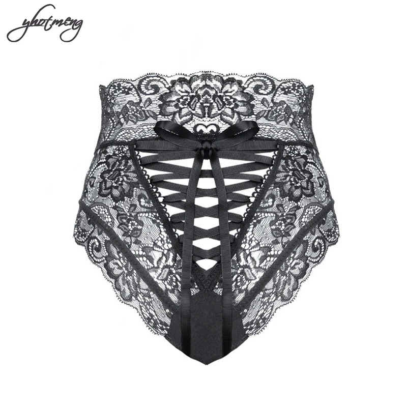 

Yhotmeng ladies underwear lingerie xxl vs xxxl plus size panties sexy high-rise floral lace front hollow panty briefs