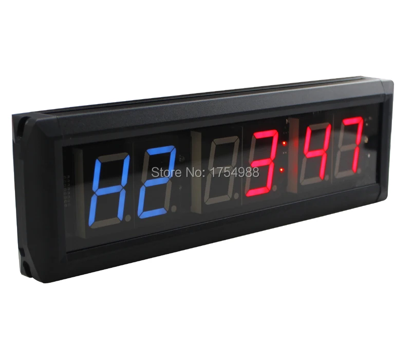 Cellphone remote controll Wall clock 1.8inch Gym LED Digital Timer Training Time Countdown Count Up As A Stopwatch escape game