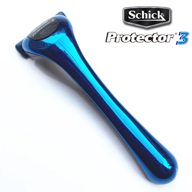 Schick Protector 3d Diamond Razor 1 Razor + 1 Blade Safety Manual Shaver Men Hair Beard Shaving Razor In Stock