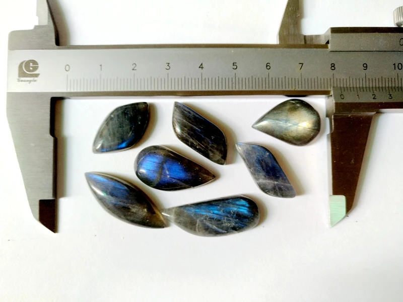 5pcs/lot Natural Labradorite Pendant cabochon Irregular shape strong flash shine labradorite bead pendant,10-20mm+ length