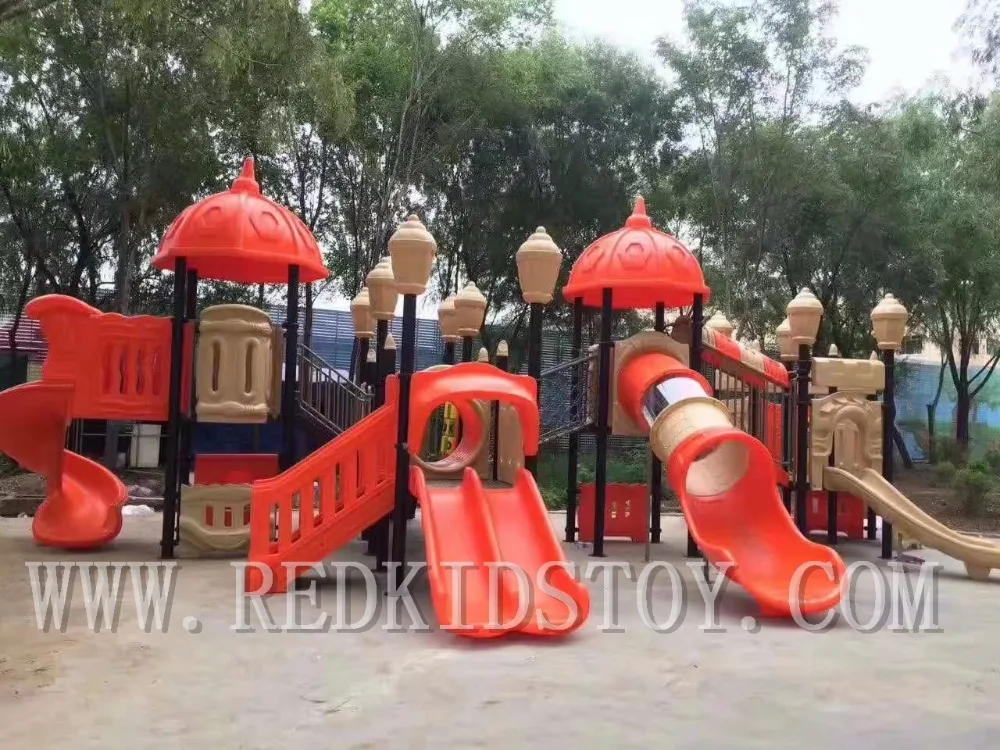 Exported to North America Door to Door Service TUV Approved Outdoor Playground Structure HZ-D7033A for Kids