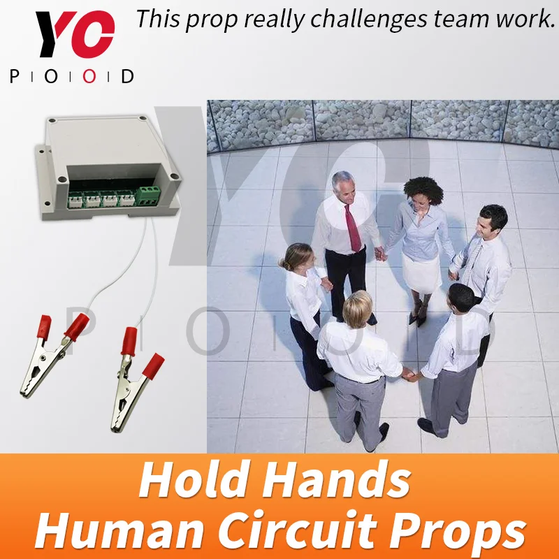 

YOPOOD Human Circuit Prop Escape Room Hold Hands to Open 12V EM Lock Takagism Game hand in hand to unlock switch body bridge