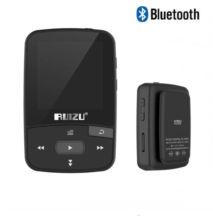الأصلي RUIZU X50 مشبك رياضي صغير بلوتوث مشغل موسيقى mp3 8GB مشغل موسيقى دعم بطاقة TF ، راديو FM ، التسجيل ، الكتاب الإلكتروني