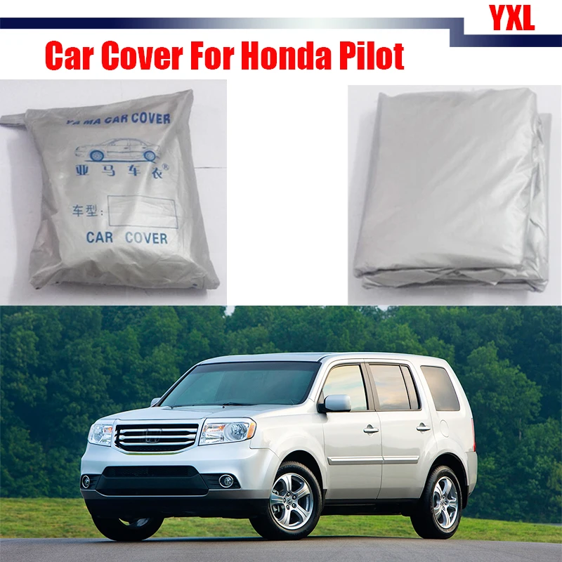 Cawanerl Outdoor Car Cover Anti UV Outdoor Snow Rain Resistant Cover Dustproof For Honda Pilot