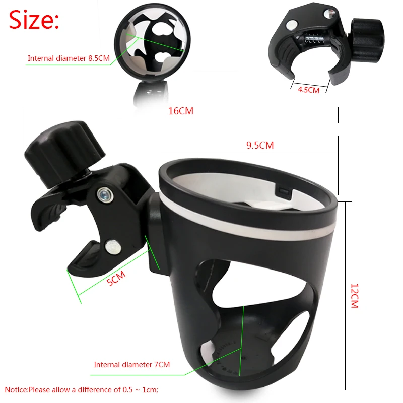 Baby Carriage Cup Holder Child bicycle Bike Cart Bottle Rack 360 Rotatable For Pushchair Buggy Stroller Accessories