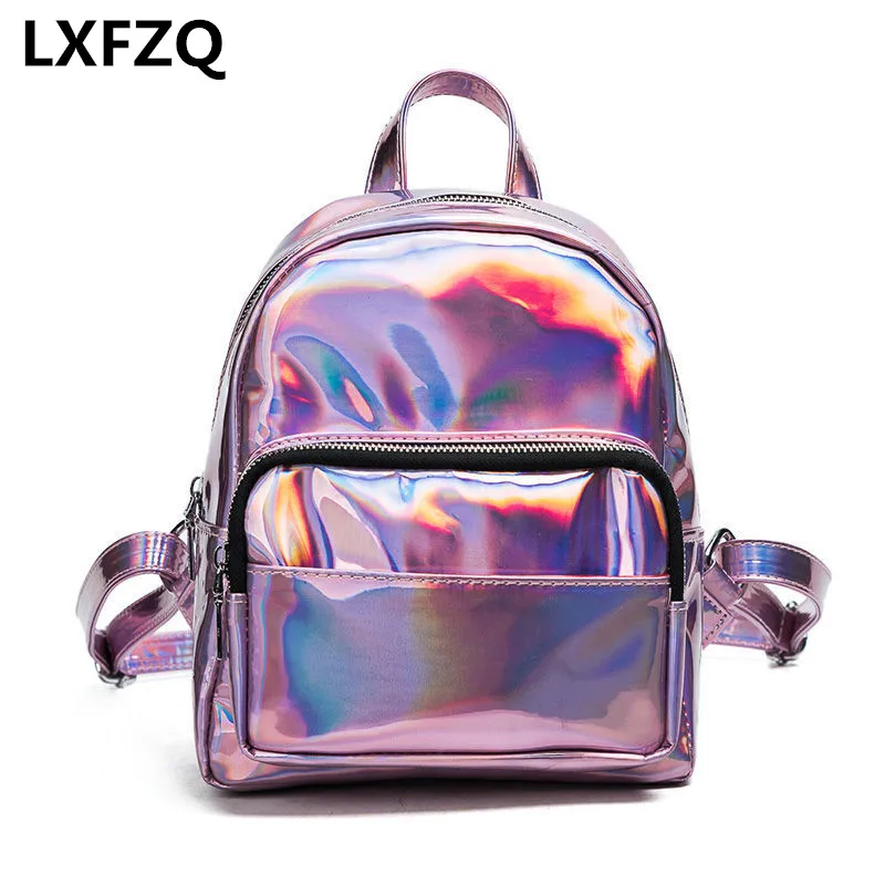 

backpacks for teenage girls rugzak Laser PVC mochila feminina fashion women's backpack School backpack for girls a bag Satchel