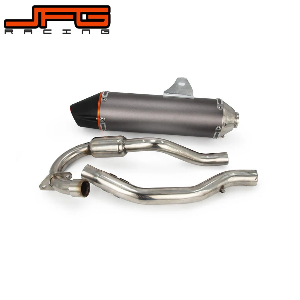 Motorcycle Aluminum Exhaust Pipe Muffler Slip System On For HONDA CRF230F CRF150F CRF 230F CRF150F 2003-2013 Dirt Bike