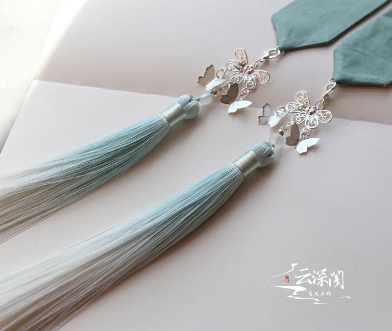 Floating life ancient color tassel Hanfu hair band daily Hanfu headwear hair accessories hair band