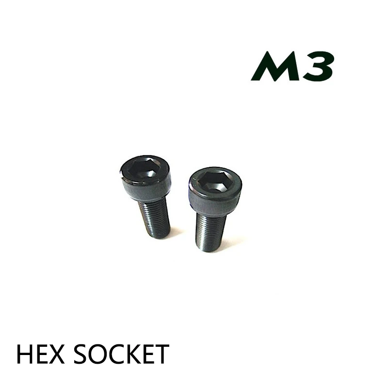 Free shipping! 20PCS/LOT, Authentic ultrahard 12.9 level  HEX SOCKET screw. Cup head bolt for 3*5/8/10/16/20 Carbon steel screw