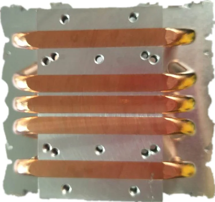 DIY LED U-HOME Ausgezeichnete Kupfer Aluminium Heatpipe Dual Kühler Cooling Kühlkörper für 200W/300W COB LED DIY home Cinema Projektor – Detail 8