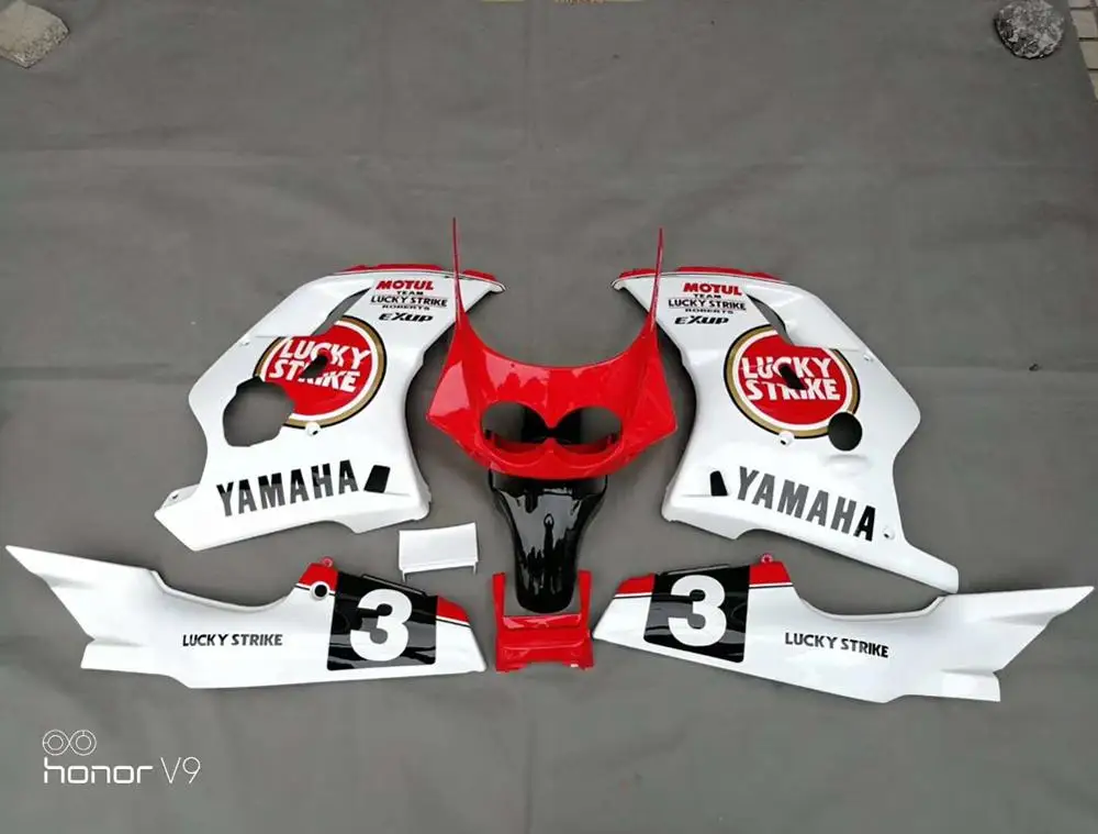 Fairing Body Work Frame Tank Cover Side Panel Guard Mudguard Fender for Yamaha FZR250 FZR250R 3LN 3LN-1 Double Headlight