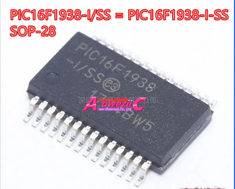 

Aoweziic 2018+ 100%new original PIC16F1938-I/SS PIC16F1938-I/ss PIC16F1938 SOP-28 MCU controller