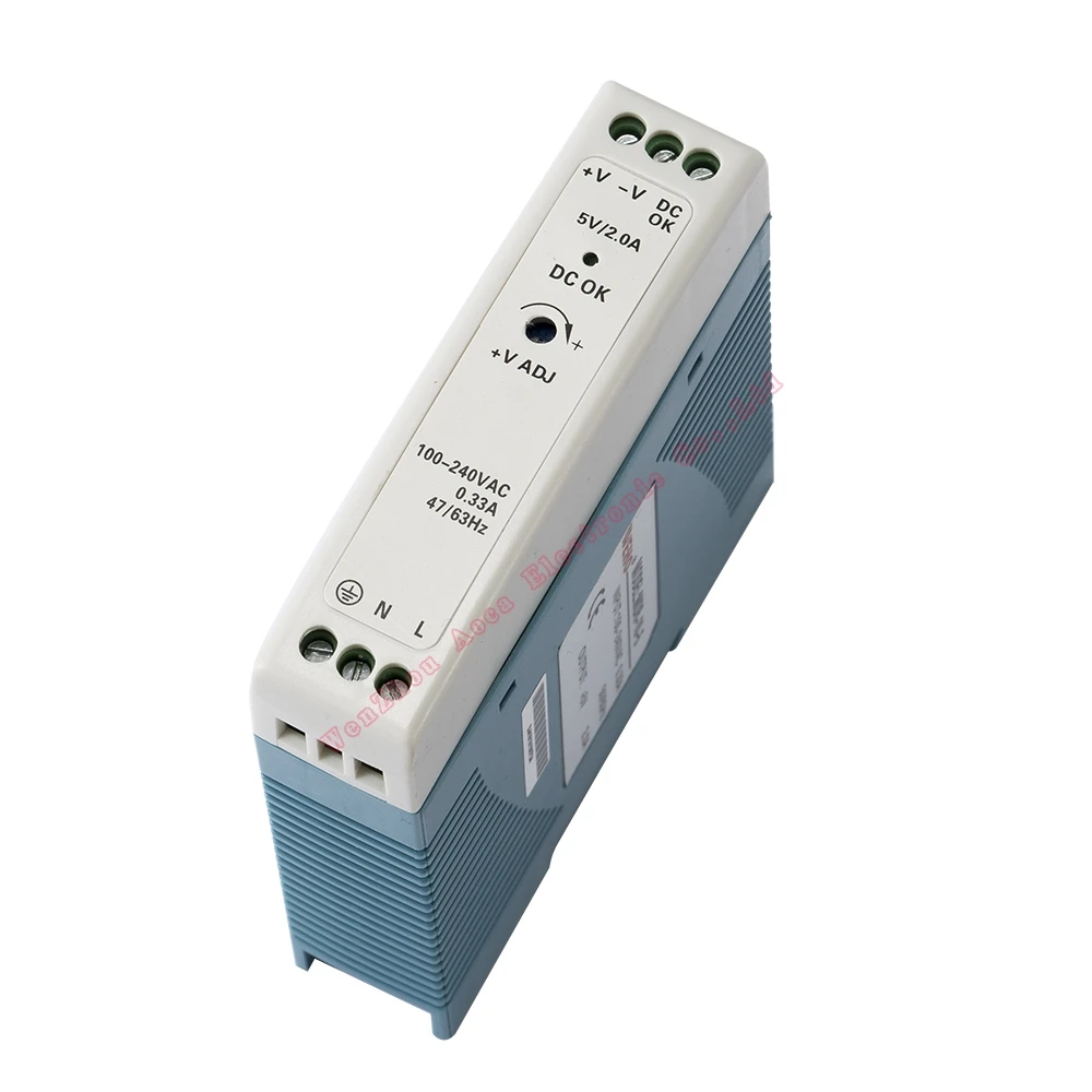 MDR-20 Single Output DIN Rail Power Supply 12V 1.6 Amp 20W For Led Strip Light ,CCTV,3D Print