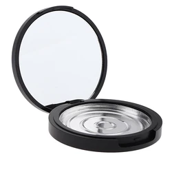 Empty Jar Pot Makeup Pressed Powder Cosmetic Storage Container Tin Portable - Multi-purpose Makeup Pot with Vanity Mirror