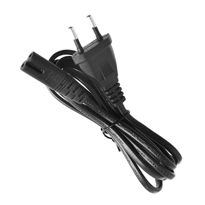 

8 DC Plug Charger Cable Lead Cord 1.5M 5Ft Figure Short C7 To EU European 2-Pin Plug AC Power Cable Multi Charging Cable