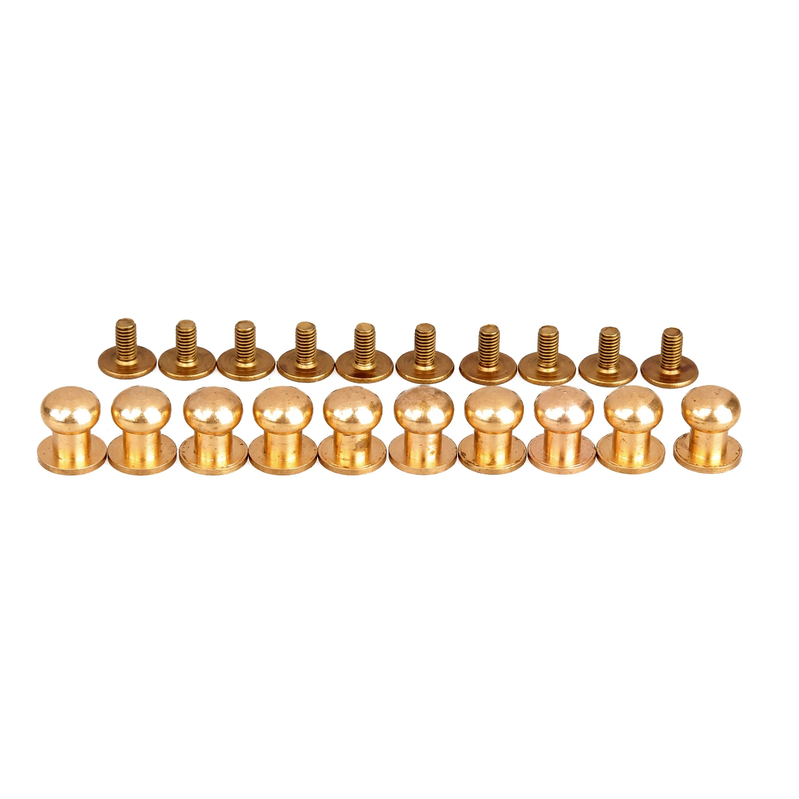 10Pcs Decoratieve Knoppen Lederen Gereedschap Messing Zak Klinknagel Schroef Naaien Knop Studs Botones Para Manualidades 5/6/7/8/9/10Mm