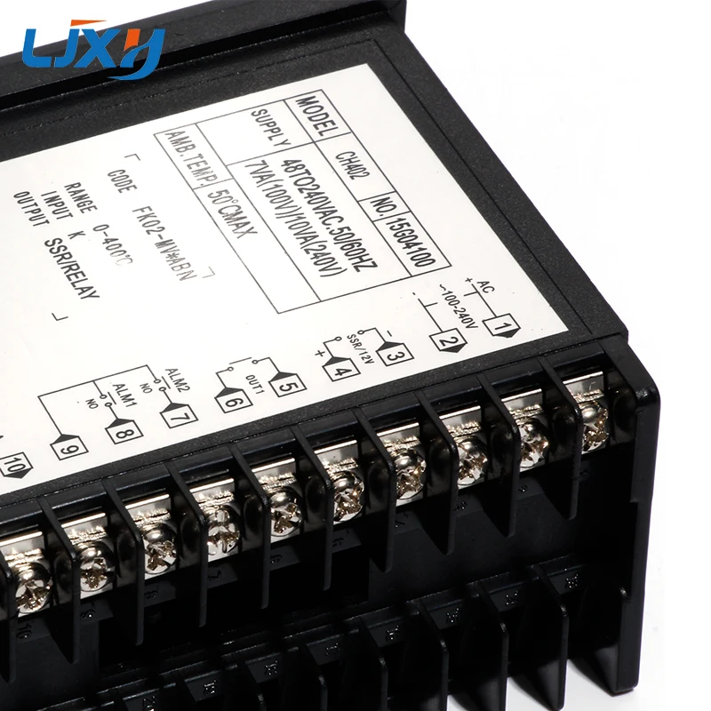 CH402 AC48-240V Supply High Accuracy Smart PID Temperature Controller Thermostat Relay and SSR Dual Relay Output