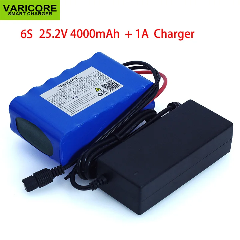 24V 4Ah 7s 6s 2P 18650 akumulatory litowo-jonowe 29.4v 4000mAh motorower elektryczny + ładowarka