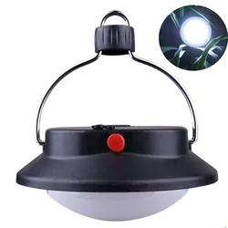 Lampe de nuit LED portable pour tente et camping, 3 modes d'éclairage, parapluie, lanterne de randonnée, batterie AAA ou 18650