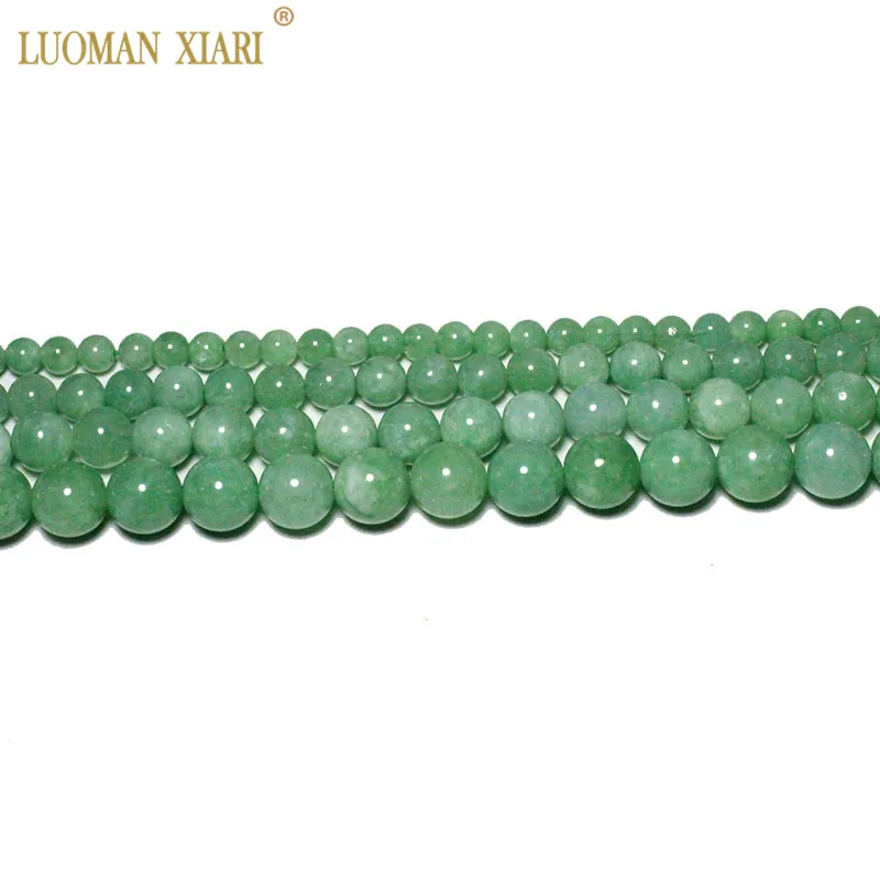 Wholesale AAA+ Natural Burmese Jades Jadeites Round Stone Beads For Jewelry Making DIY Bracelet Necklace 4-12 mm Strand 15\'\'