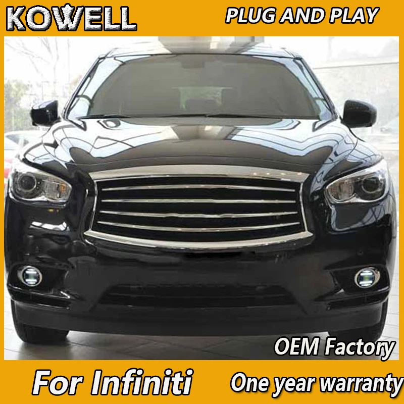 KOWELL Car Styling for Infiniti QX30 QX50 QX56 QX60 QX70 QX80 Fog Light Auto Angel Eye Fog Lamp DRL 2 Function Model