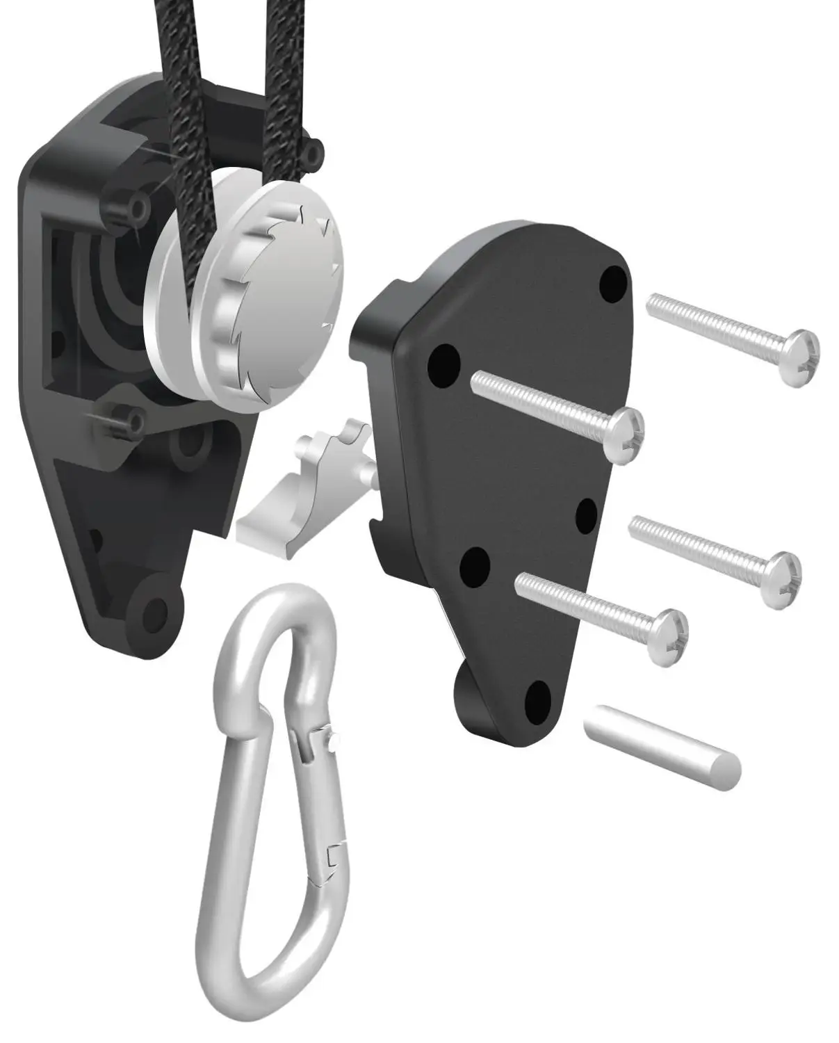 Colgador de Clip de cuerda ajustable de alta resistencia, Kit de cultivo, trinquete colgante, canoa, pajarita, 2/4/12 piezas, 1/8 pulgadas, 8 pies