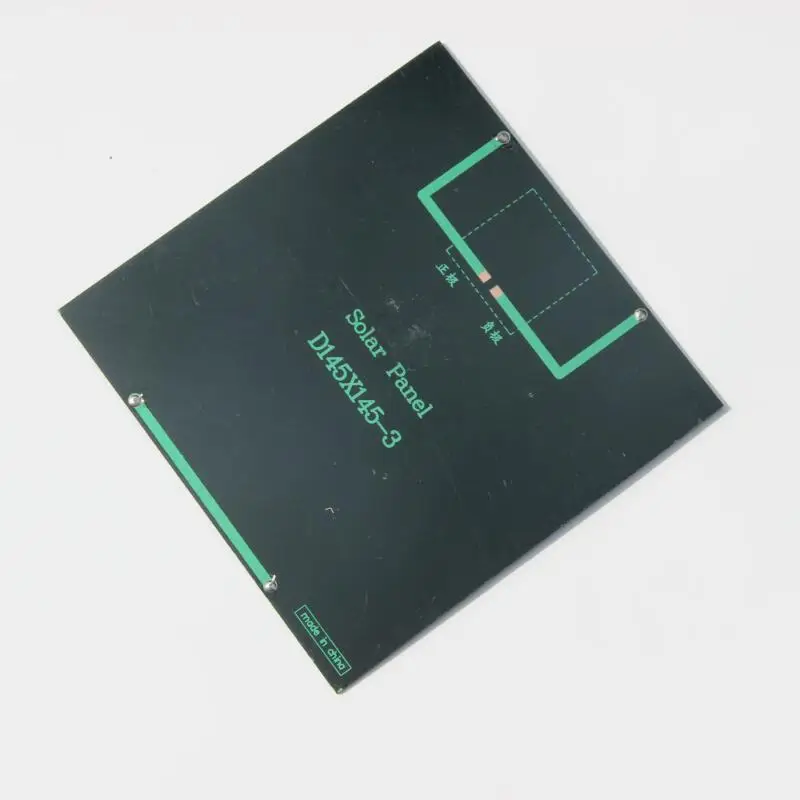 Pannello solare di piccole dimensioni Modulo fotovoltaico solare monocristallino a celle solari da 3 W 6 V per piccoli sistemi di energia solare e giocattoli 145 * 145 mm