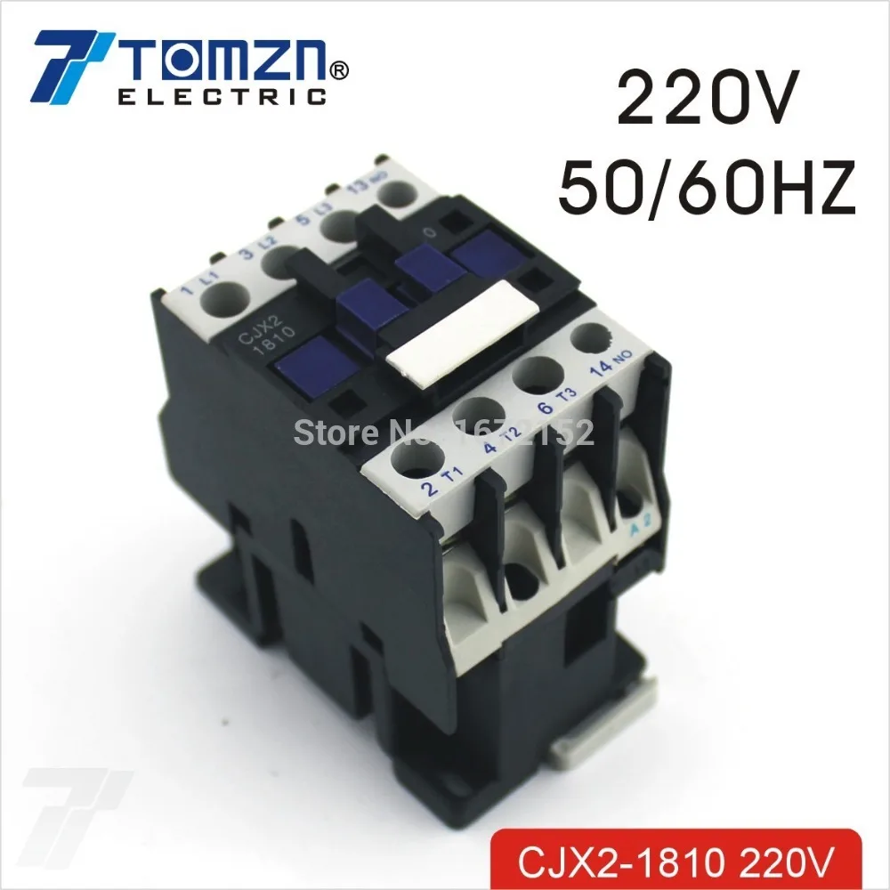 

CJX2 1810 AC contactor LC1 18A 220V 50HZ/60HZ