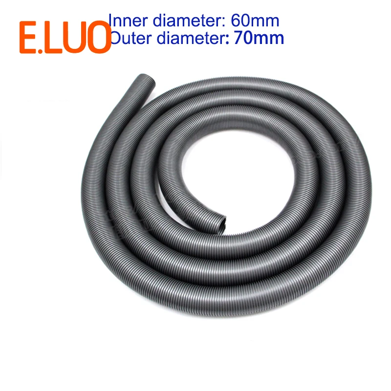 1m diametro interno 60mm grigio tubo flessibile in EVA ad alta temperatura aspirapolvere fornitura attrezzatura di drenaggio/marrino