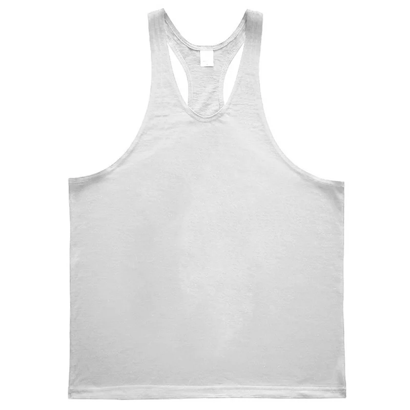 Brand plain clothing fitness tank top men cotton sleeveless shirt bodybuilding vest mens solid muscle guys gyms sporting clothes