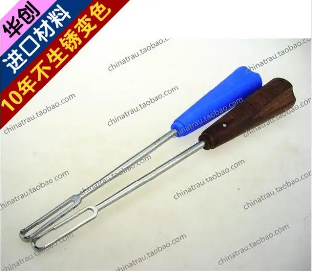 Medical orthopedics instrument stainless steel spine scraper Lumbar fusion device wooden handle