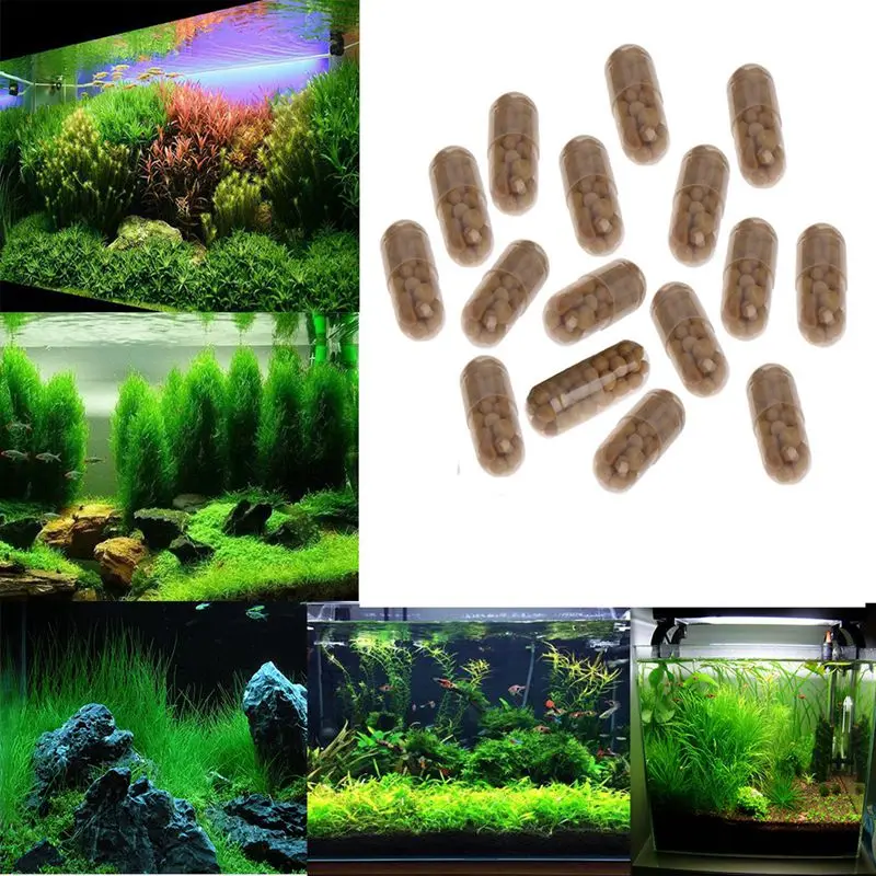 40Pcs Aquarium Plant Grass Fertilizer Root Tab Capsules Live Water Fish Tank Nutrition Water Grass Nutrition Fertilizer